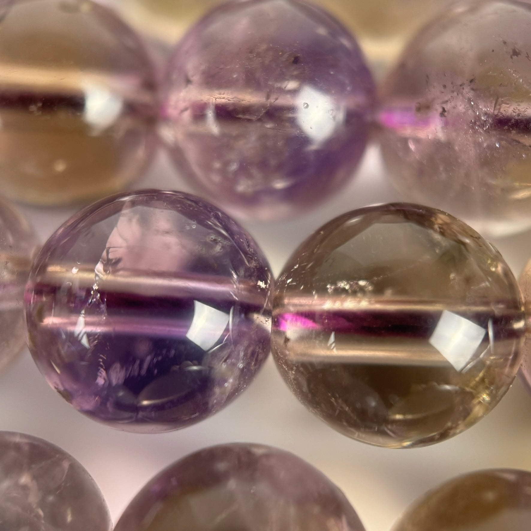 Ametrine Polished  Round Beads image 1