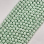 Green Angelite Polished Round Beads image 6