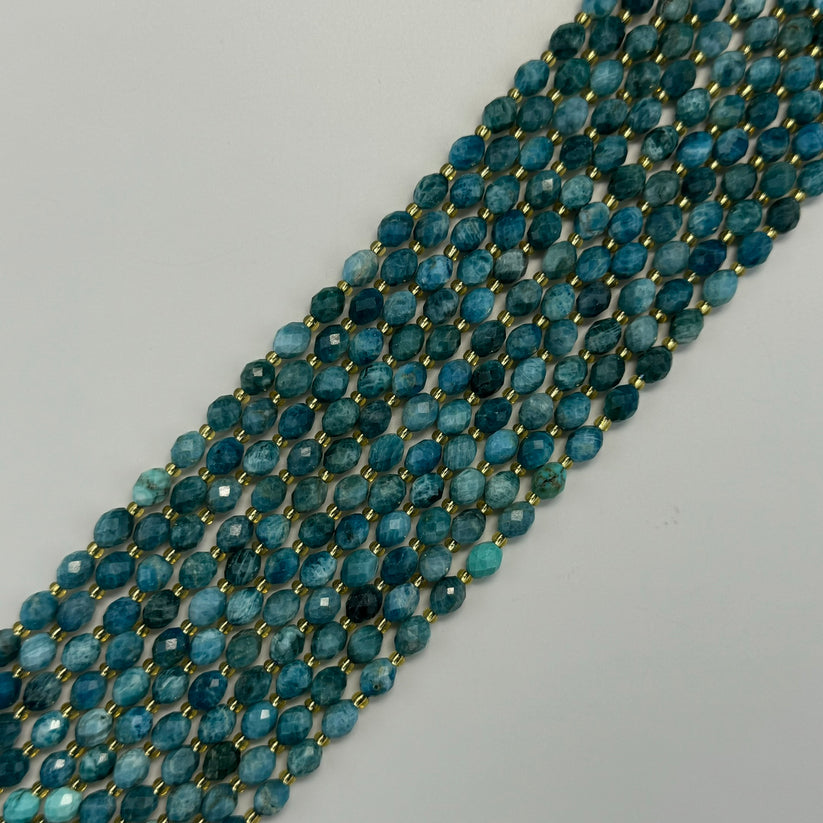 Barrel Faceted Natural Gemstone Beads