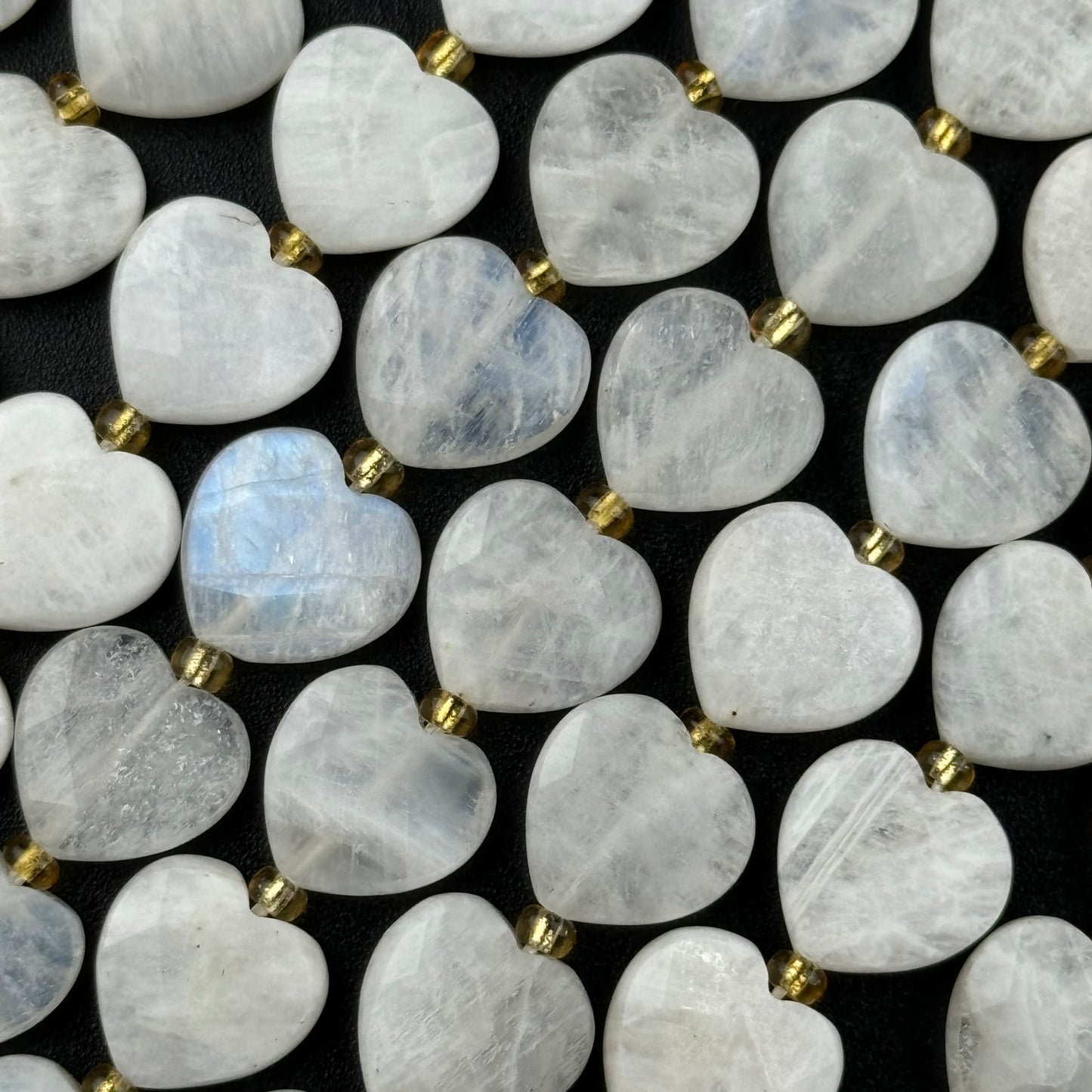 Rainbow Moonstone Faceted Heart 12ÃƒÆ’Ã†â€™Ãƒâ€ Ã¢â‚¬â„¢ÃƒÆ’Ã‚Â¢ÃƒÂ¢Ã¢â‚¬Å¡Ã‚Â¬ÃƒÂ¢Ã¢â€šÂ¬Ã‚Â12 mm Beads image 5