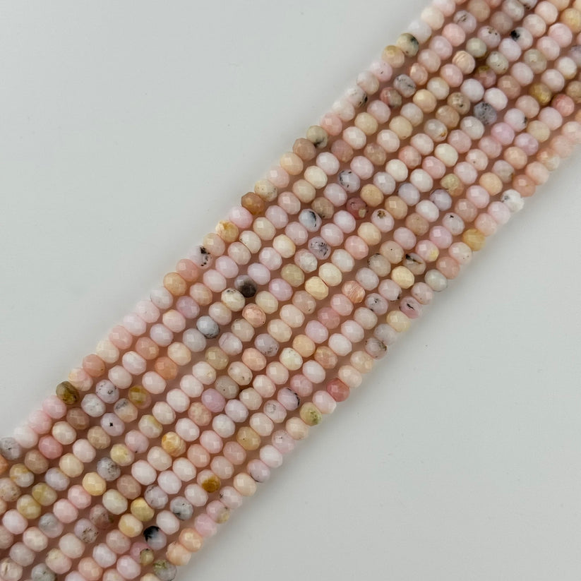 Faceted Rondelle Beads: Crystal & Gemstone Rondelle Beads for Jewelry Making, Beaded Necklaces, and More