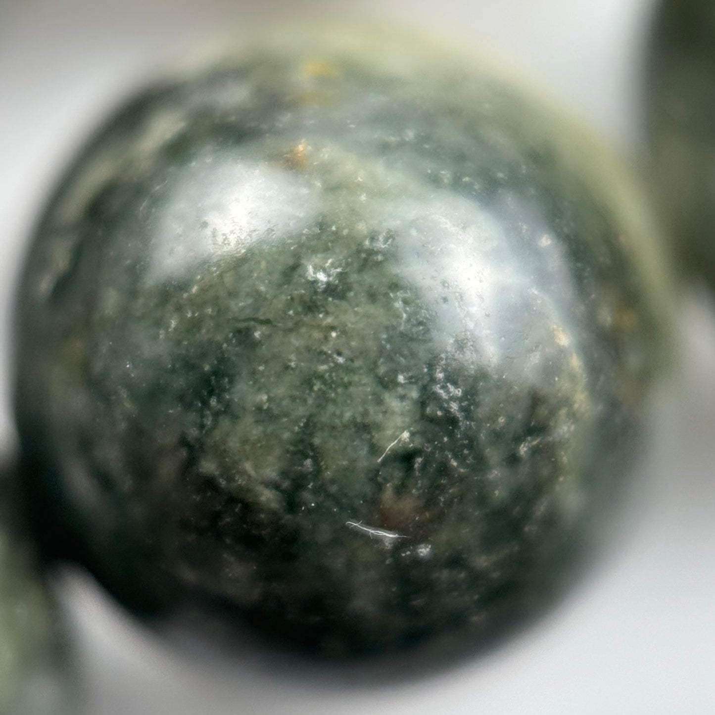 Green Tornado Quartz Polished  Round Beads image 3