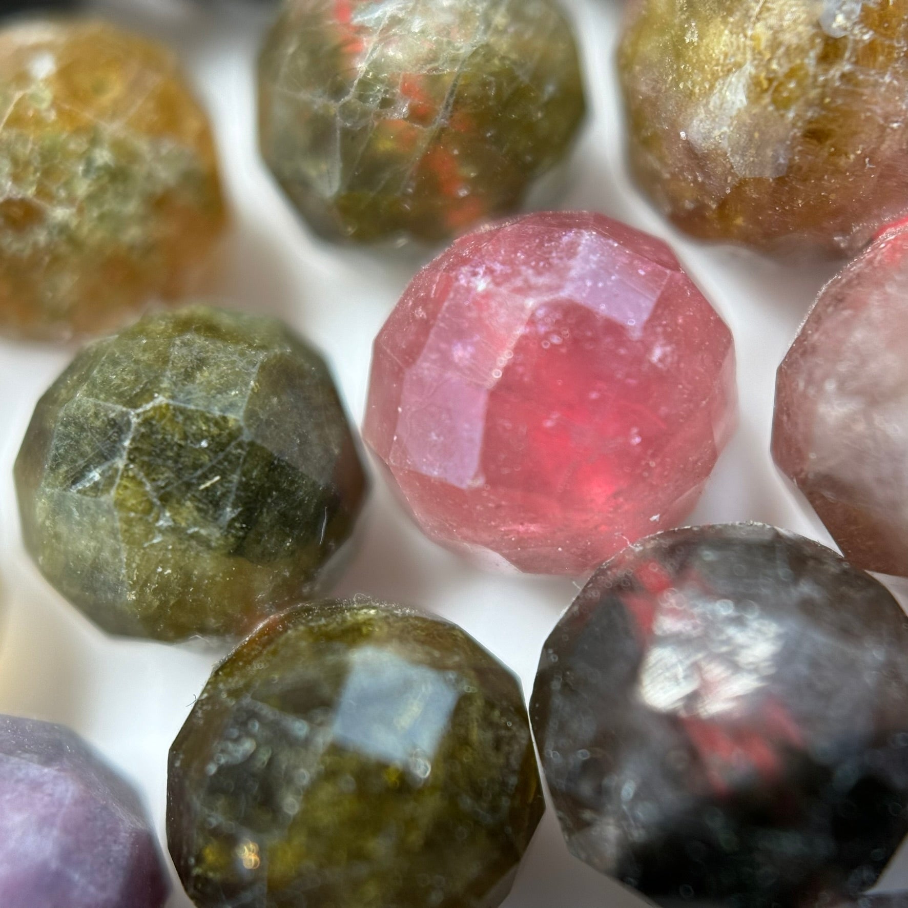 Tourmaline Faceted Round Beads image 8