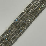 Labradorite Square AA Faceted Polished Beads (4-5 mm) image 8