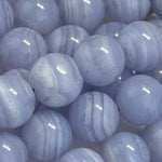 Blue Lace Agate AAA Round Polished Beads image 3