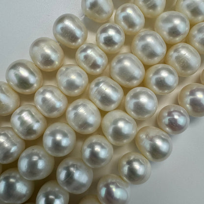 White, Peach Pearl  9x8mm - Ideal for Versatile Jewellery Making Crafts image 7