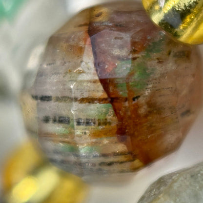 Lodalite (Chlorite) Faceted Barrel 8 Beads image 9