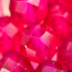 Synthetic Ruby Faceted Round Beads image 8