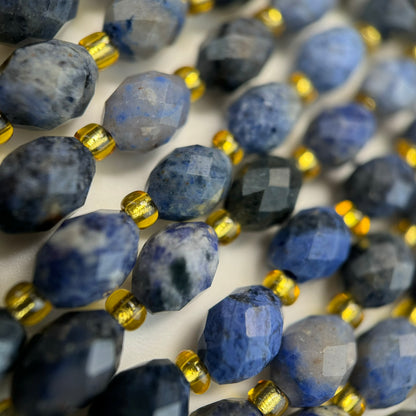 Dumortierite Faceted Barrel 8 Beads image 4