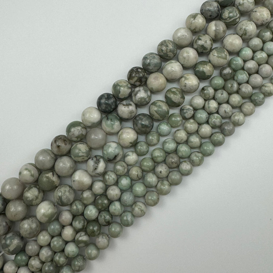 Peace Jade Polished Round Beads image 0