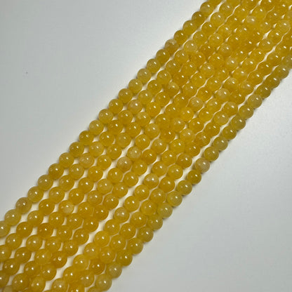 Honey Calcite Polished Round Beads image 0