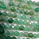Emerald Faceted Round Beads image 7