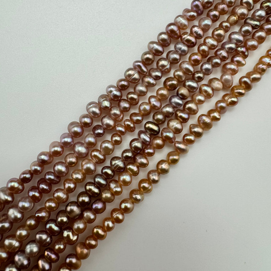 Pink, White and Peach Pearl  3.5x3mm - Jewellery Making image 8