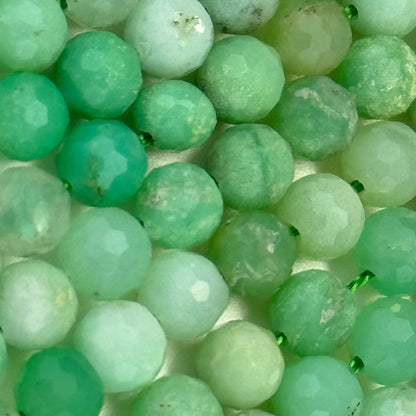 Chrysoprase Faceted Round Beads image 11