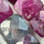 Ruby Sapphire Square Beads image 1
