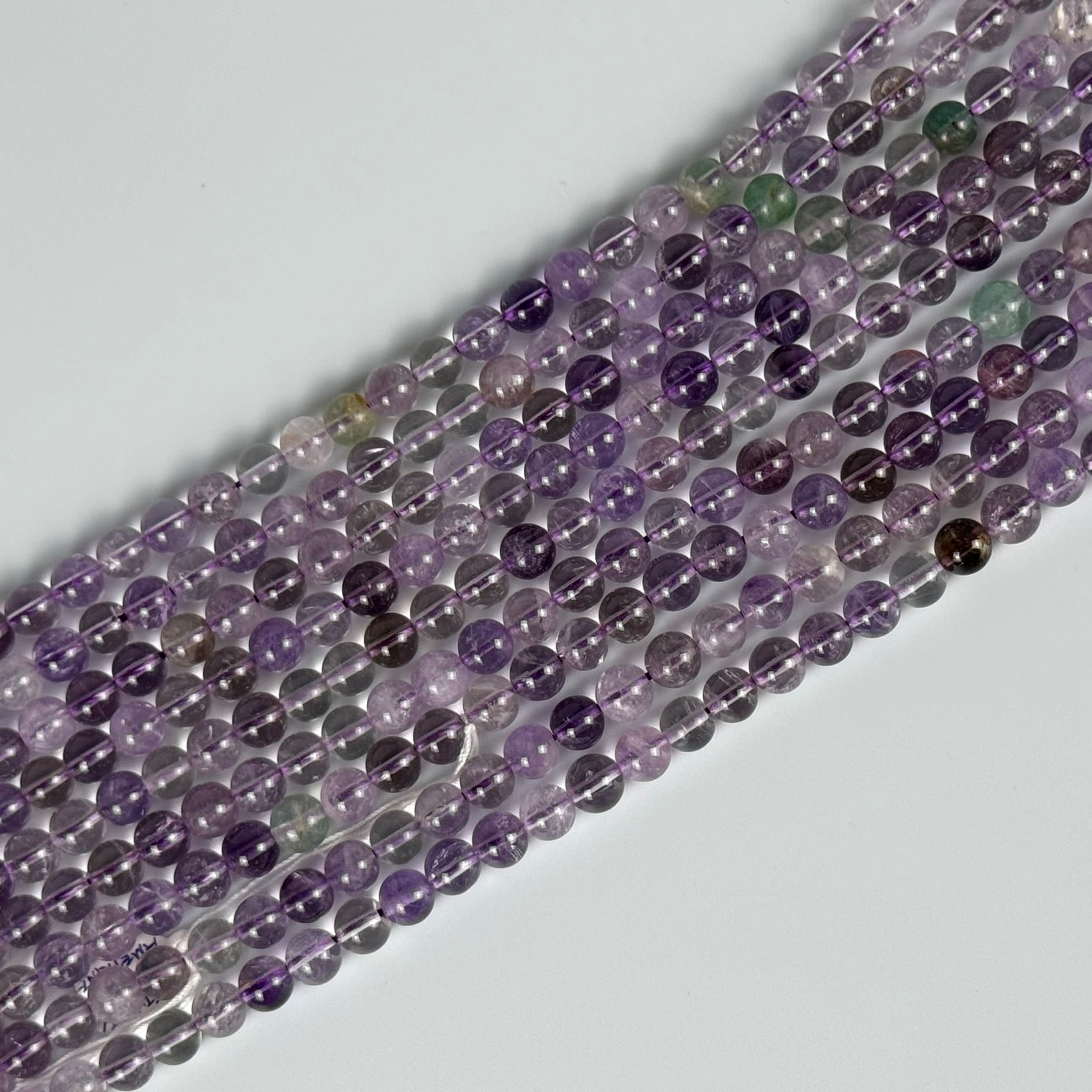 Amethyst +Plus Polished 8mm Round Beads image 0