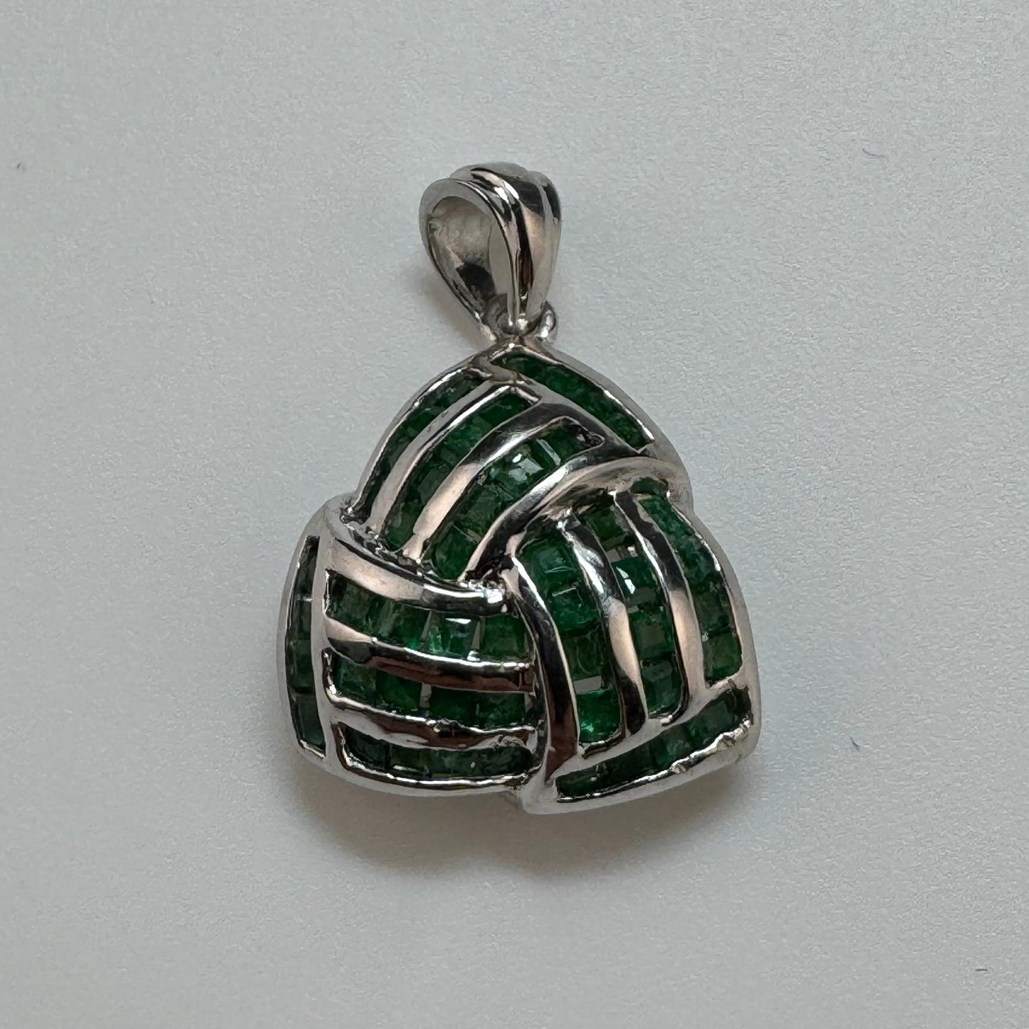 Emerald Pendant in 925 Sterling Silver image 3