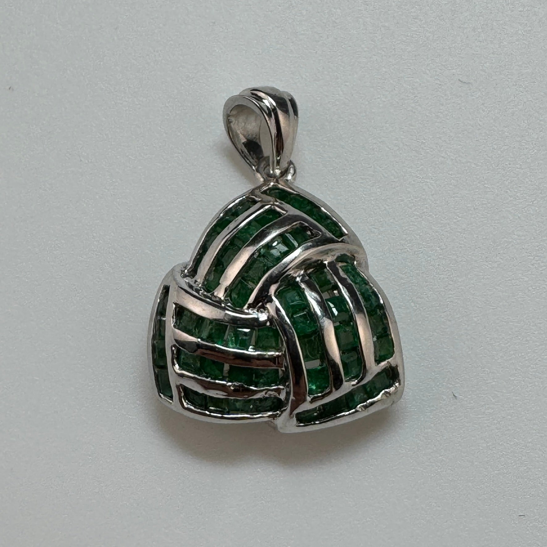 Emerald Pendant in 925 Sterling Silver image 3