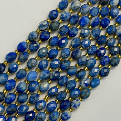 Lapis Lazuli Faceted Barrel 8 Beads image 6