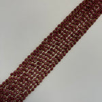 Rhodonite AA Faceted Barrel 8 Beads image 6