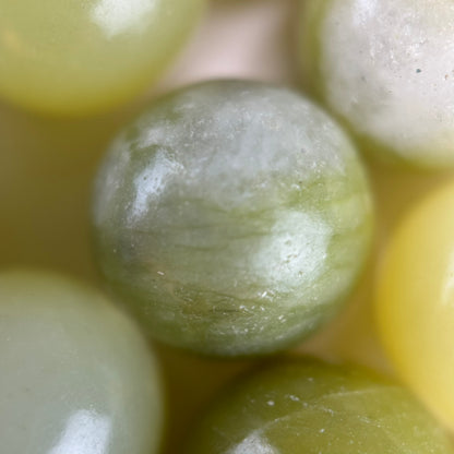 South Jade Serpentine Polished Round Beads image 4