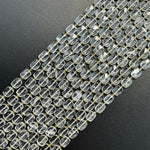 Clear Quartz Rectangular Faceted Cushion Cut 10xÂ8 mm Beads image 5