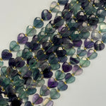Fluorite Faceted Heart Shape Beads image 3