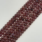 Purple Rose Quartz Polished Round Beads with Star image 6