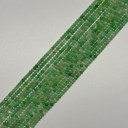 Chrysoprase Beads - Faceted Rondelle