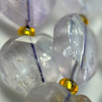 Lavender Amethyst Faceted Heart Shape Beads image 7