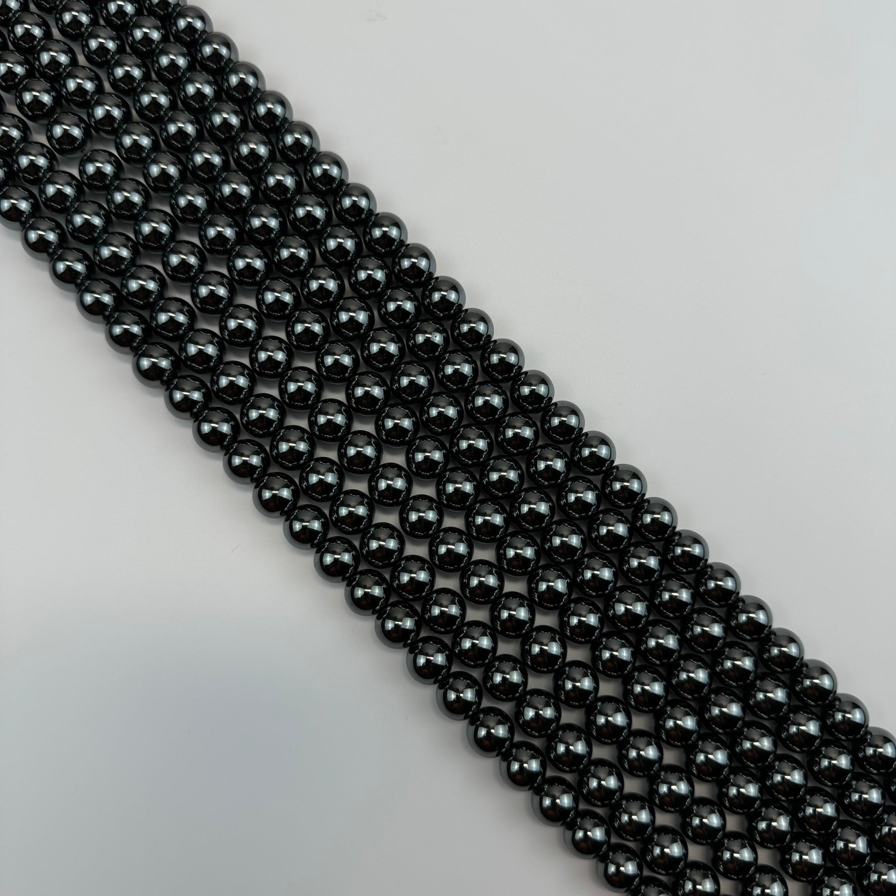 Blue Sandstone Polished Round Beads image 4