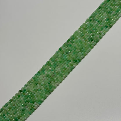 Chrysoprase Beads - Faceted Rondelle