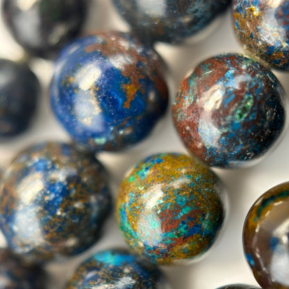 Shattuckite Polished Round Beads (Most Rare Gemstone) image 5