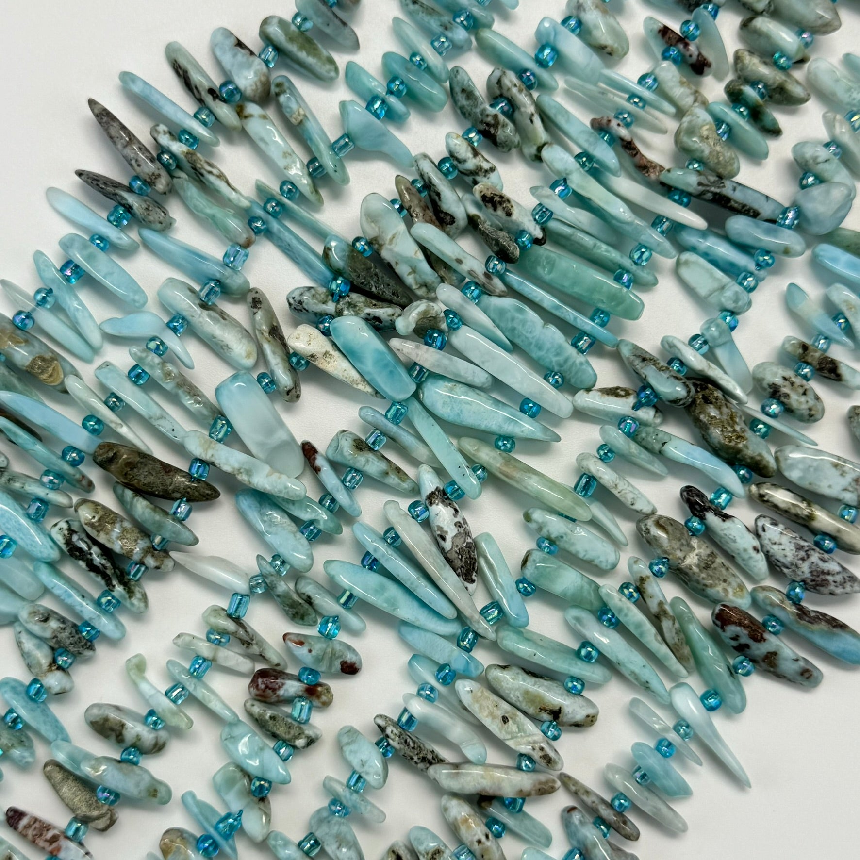 Larimar Blade Polished Beads image 3
