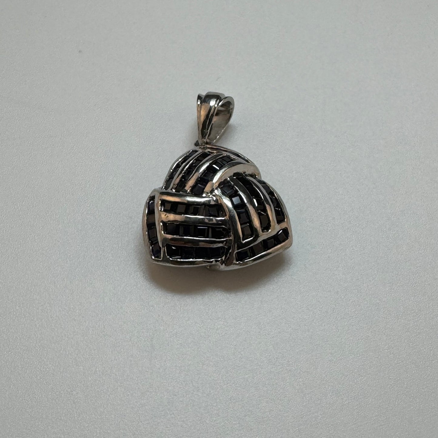 Blue Sapphire Pendant in 925 Sterling Silver image 4