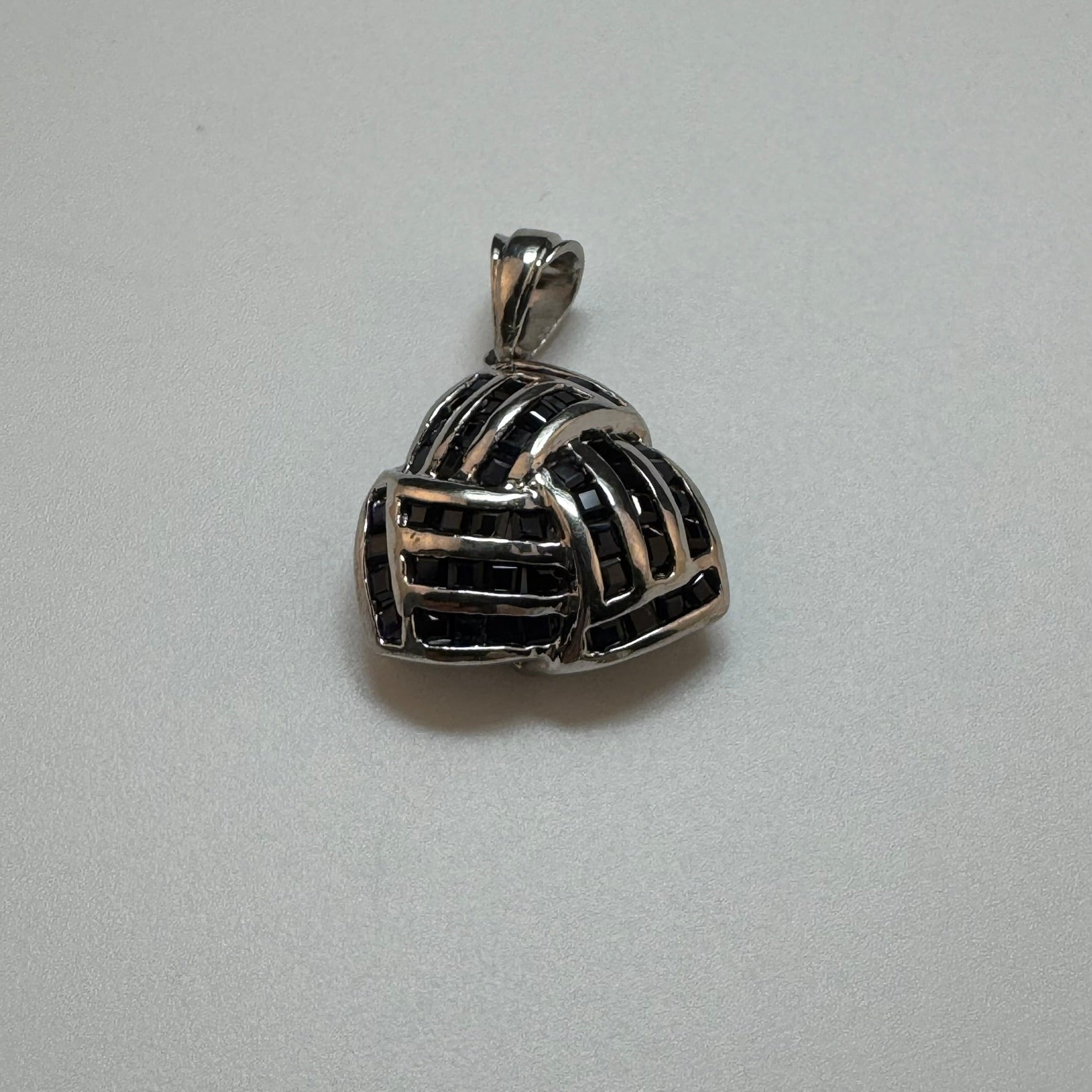 Blue Sapphire Pendant in 925 Sterling Silver image 4