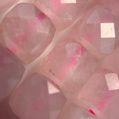 Rose Quartz Square Beads image 3