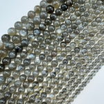 Black Moonstone AAA Polished  Round Beads image 4