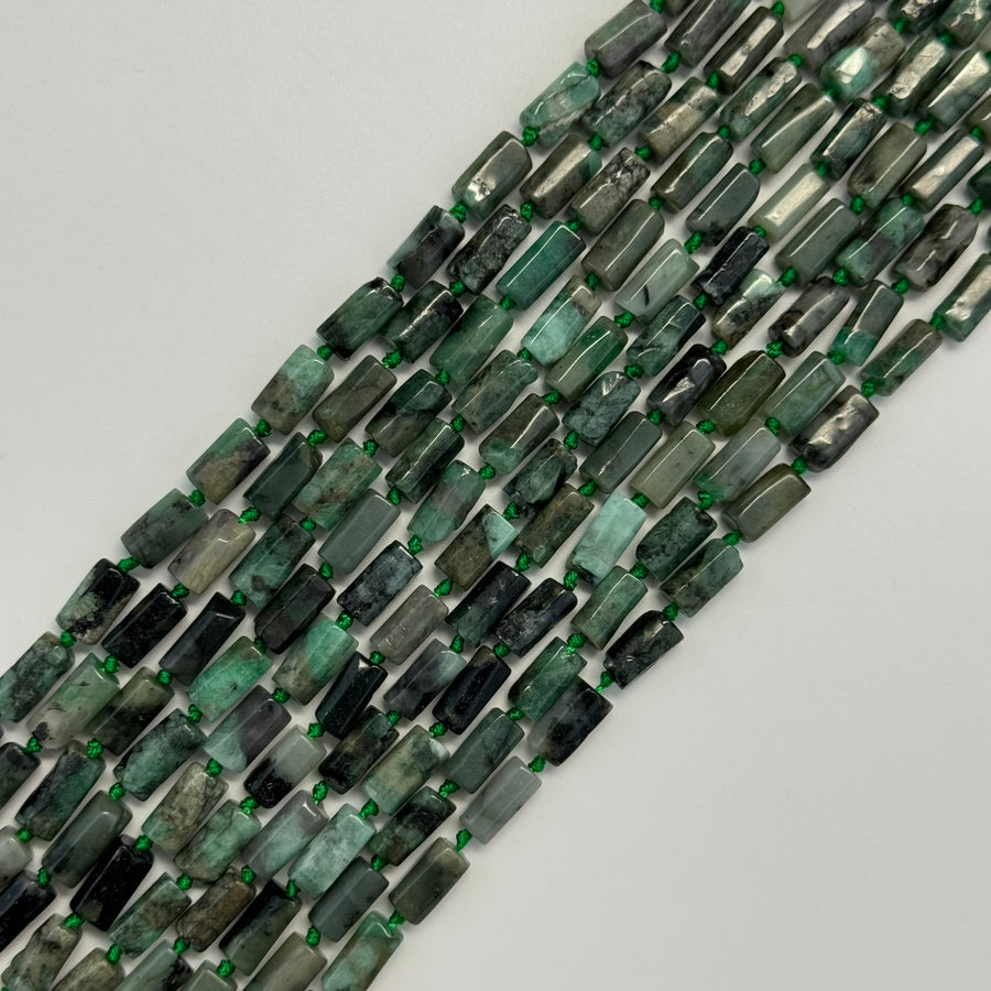 Emerald Cylinder Beads image 0
