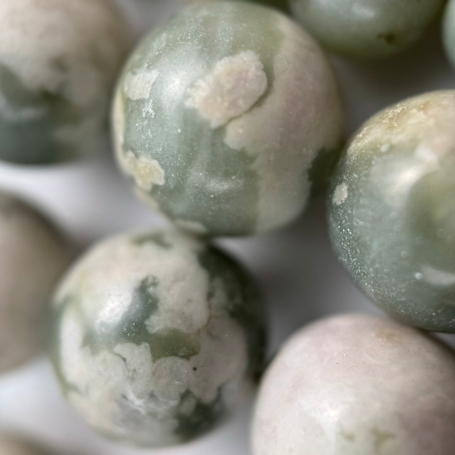 Peace Jade Polished Round Beads image 1