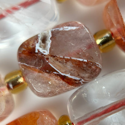 Hematoid Quartz Quartz Rectangular Faceted Cushion Cut Beads10xÂ8 mm Beads image 2
