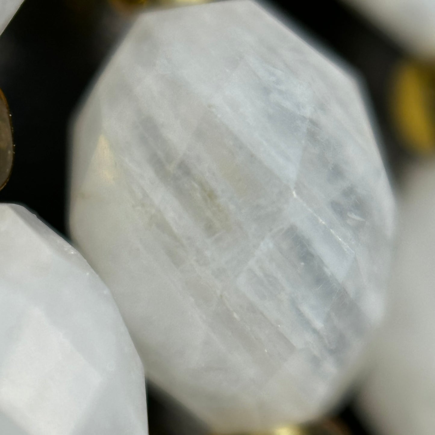 Rainbow Moonstone Faceted Barrel 8 Beads image 2