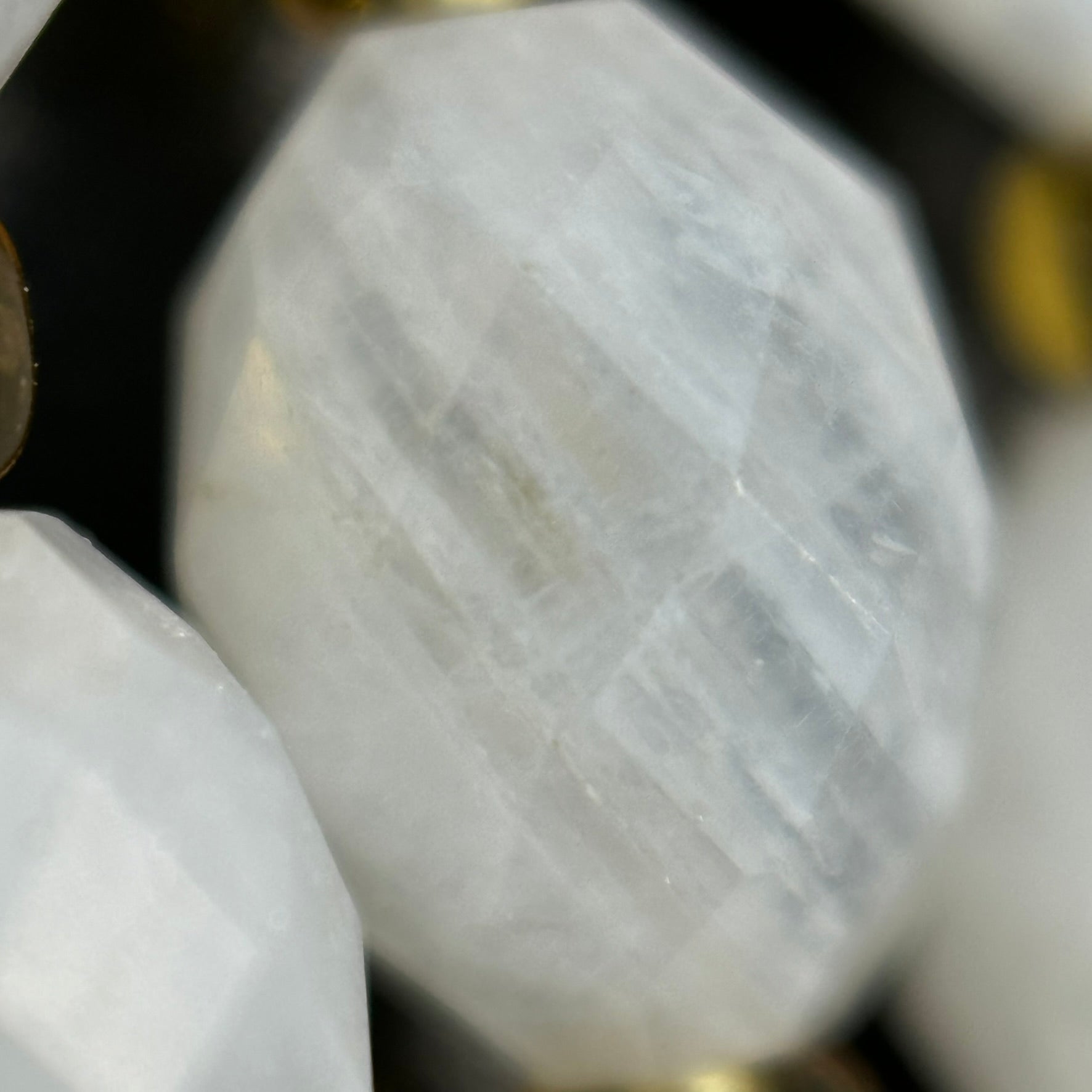 Rainbow Moonstone Faceted Barrel 8 Beads image 2