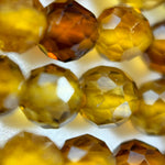 Natural Citrine Faceted Round Beads 2.5mm image 2