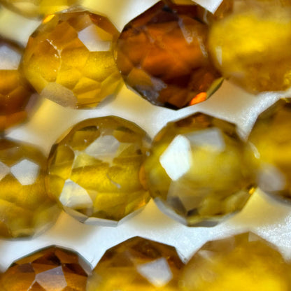 Natural Citrine Faceted Round Beads 2.5mm image 2