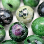 Ruby Zoisite Polished Round Beads image 4