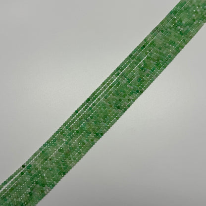 Chrysoprase Beads - Faceted Rondelle