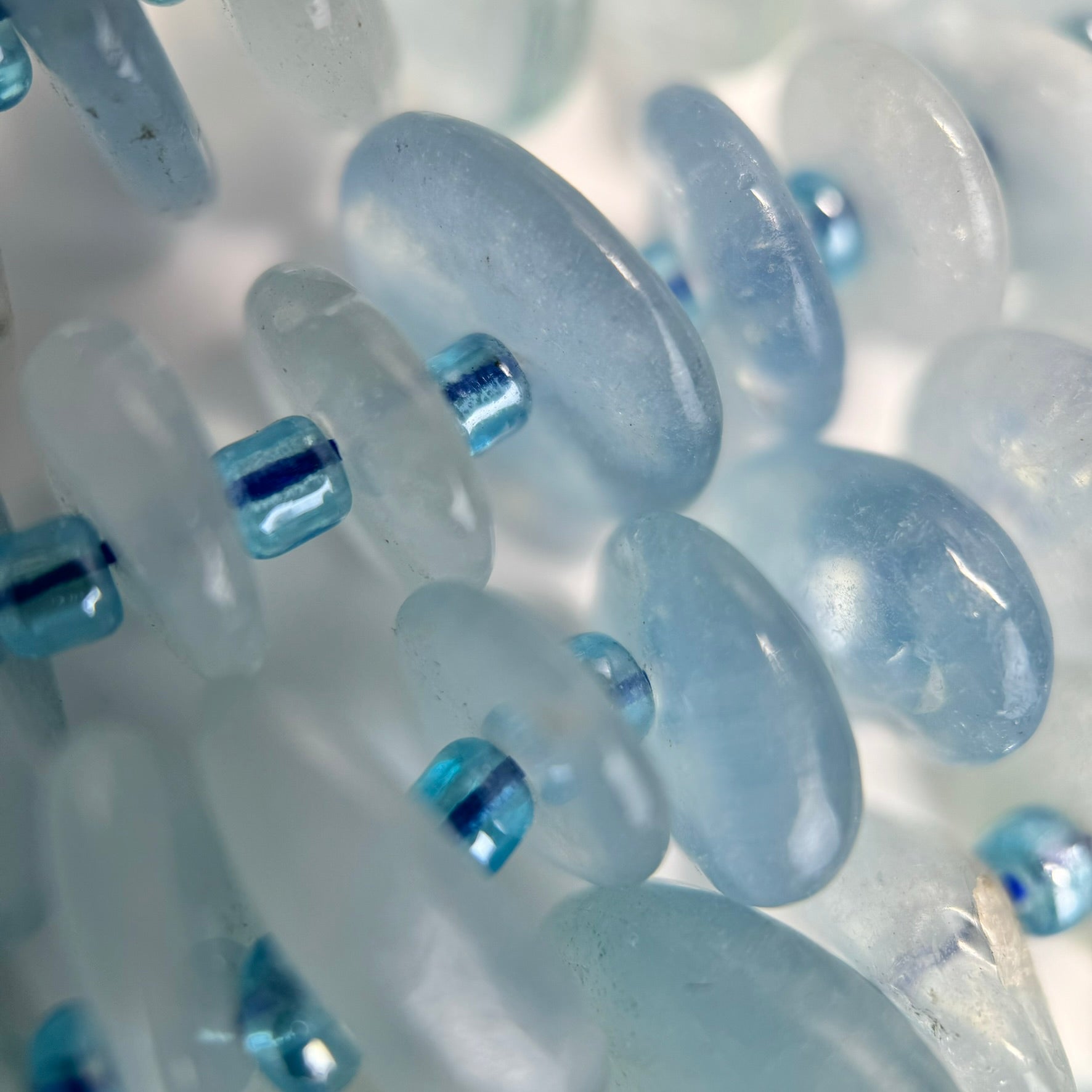 Aquamarine Blade Polished Gemstone Beads image 2