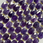 Amethyst Rectangular Faceted Cushion Cut 10xÃ¯Â¿Â½8 mm Beads image 4