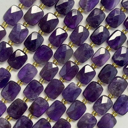 Amethyst Rectangular Faceted Cushion Cut 10xÃ¯Â¿Â½8 mm Beads image 4